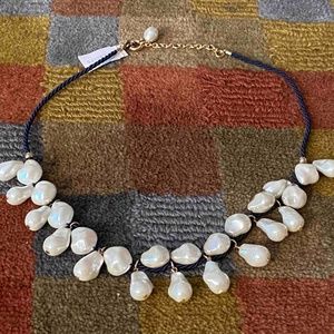 Talbots faux pearl statement necklace